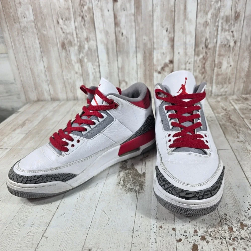 Jordan 3 Retro Fire Red 2022 White Red Grey DN3707-160 Mens 10
